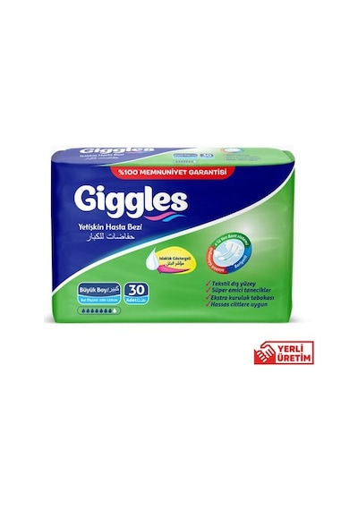 Giggles Belbantlı Hasta Bezi L 30'Lu