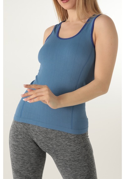 Gigotto Kadın Seamless Fitilli Atlet 001