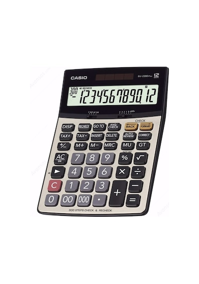Casio DJ-220D Plus İşlem Kontrol Masa Tipi 12 Hane Hesap Makinesi