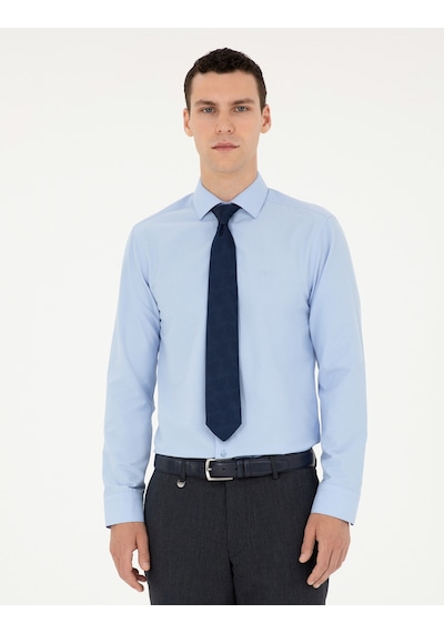 Pierre Cardin Erkek Mavi Gömlek Basic 50285562-vr036 Mavi