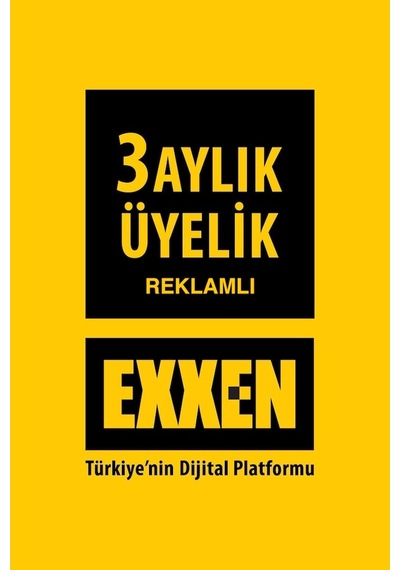 Exxen 3 Aylık Reklamlı Üyelik Paketi - Dijital Abonelik (537836811)