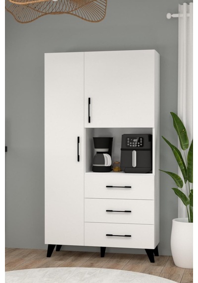 Çok Amaçlı%100 Mdf Mutfak Mikrodalga Fırın Dolabı Çok Renkli