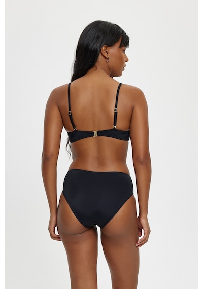Louren Düz Renk Zincir Detaylı Çıkarılabilir Askılı Telli Boş Kaplı Kalın Kenarlı Straplez Bikini Takımı Siyah Louren Düz Renk Zincir Detaylı Çıkarılabilir Askılı Telli Boş Kaplı Kalın Kenarlı Straplez Bikini Takımı Siyah