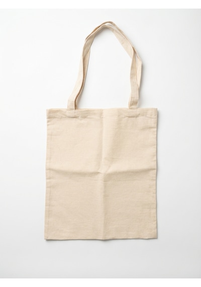 Doğal Renk Ham Bez Bez Çanta 38x42 Cm Çok Amaçlı Taşıma Ve Alışveriş Çantası Bej