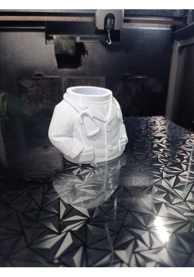 3d Baskı Doktor Kalemlik Masaüstü Kalem Kutusu Beyaz