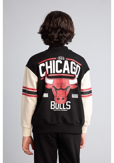 Defacto Nba Chıcago Bulls Bomber Hırka Erkek Çocuk G7617a826spbk81 Siyah-bk81