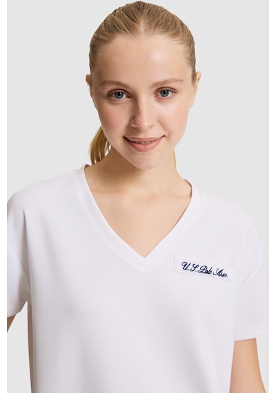 U.S. Polo Assn. U.s. Polo Assn. Kadın Beyaz Tişört 50323493-vr013
