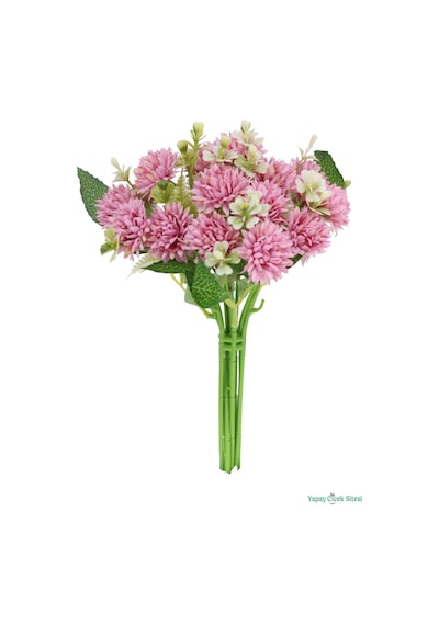 Yapay Çiçek Sitesi Yapay Tomurcuklu Krizantem 26cm Pembe