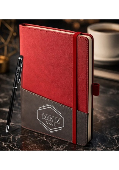 Bk Gift Kişiye Özel Kırmızı Termo Deri Defter Ve Touchpen Kalem Seti -4, Kurumsal Ve Özel Hediye, Yeni İş Hediyesi Kobitmeyencom36003 Bk Gift