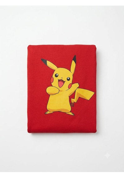 Servis Kılıfı Likralı Pikachu Kırmızı Set Çantalı Araç 1
