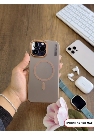 Apple iPhone 15 Pro Max Magsafe Uyumlu Mat Sert Klein Kılıf Çok Renkli