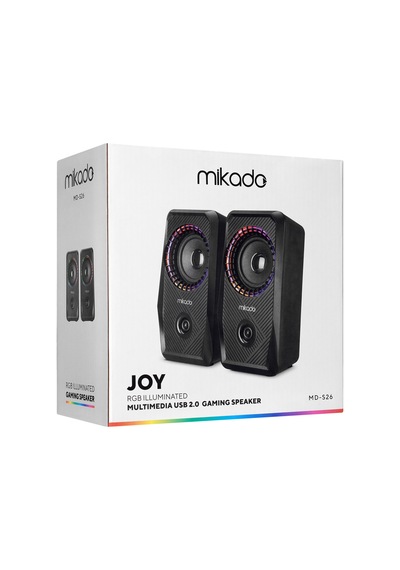 Mikado Md-s26 2.0 Multimedia 3w 2 Siyah Usb Rgb Işıklı Gaming Sp