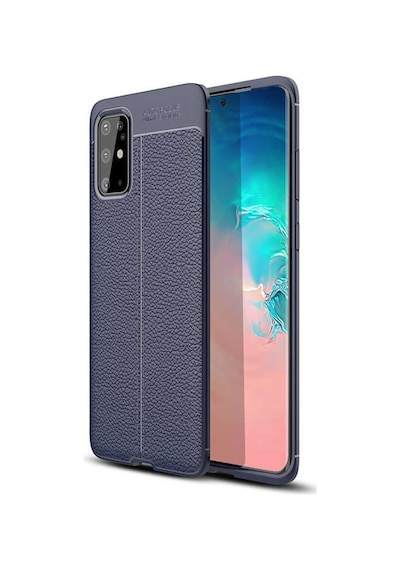 Galaxy S20 Plus Kılıf Zore Niss Deri Desenli Silikon Kılıf