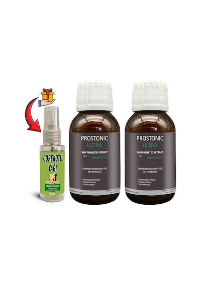 Prostonic Ultra 2 Kutu Erkeklere Sawpalmettolu Kabak Çekirdeği Ekstratlı 50 Ml Şurup + Çörek Otu Yağ