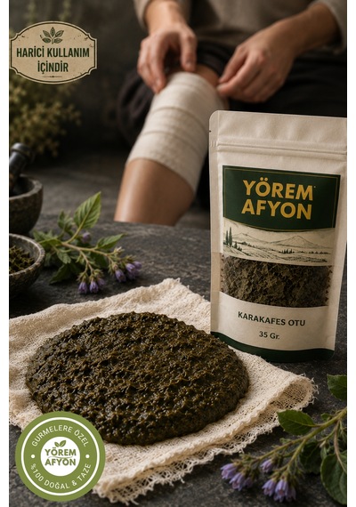 Yörem Afyon Antik Tıbbın Alçısı Karakafes Otu, Comfrey, Mayasıl Otu Symphytum Officinale 35gr.