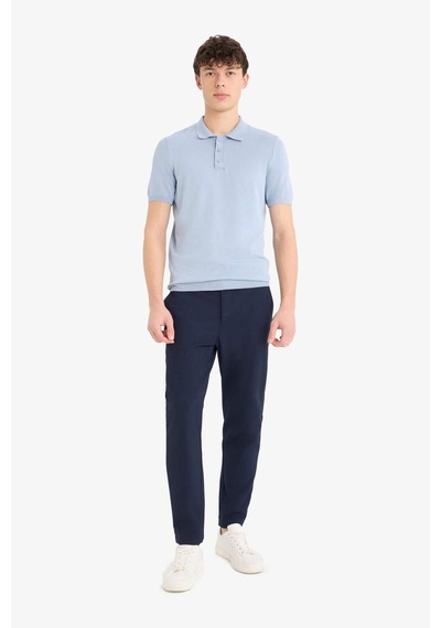 DeFacto Standart Fit Polo Yaka Kısa Kollu Triko Tişört E3241AX25SPBE571 DeFacto Standart Fit Polo Yaka Kısa Kollu Triko Tişört E3241AX25SPBE571