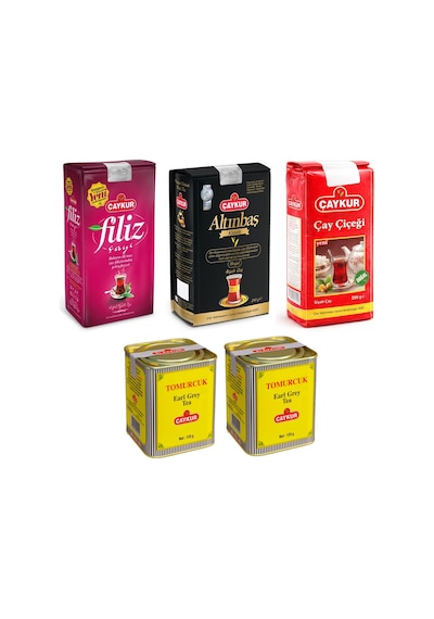 Çaykur Filiz-altınbaş-çay Çiçeği 200 Gr Ve Tomurcuk 125 Gr 5 Li Karma Paket