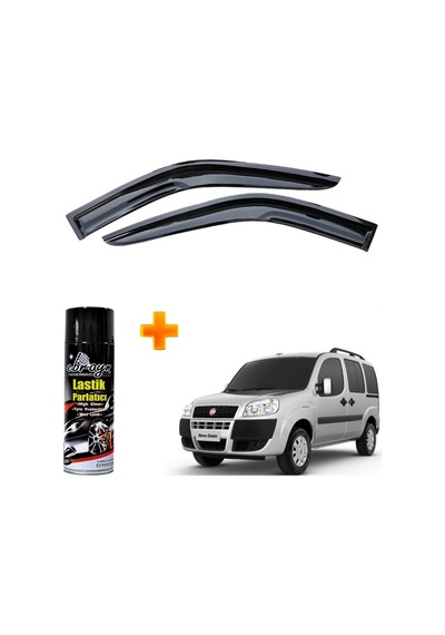 Fiat Doblo 1 Mügen Cam Rüzgarlığı 2000-2009 Arası Ön Iki Camlar 2 Li Takım +500ml Lastik Parlatıcı