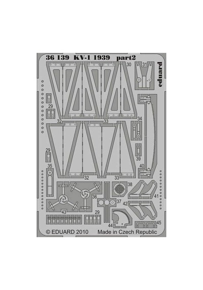 Eduard 36139 Kv-1 1939 - For Tru- Std.photo Etched Sets