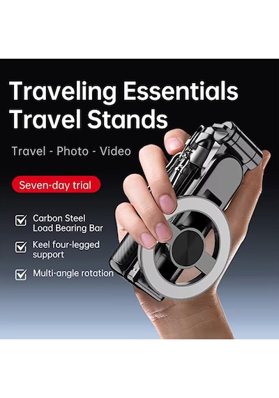 Bluetooth Kumandalı Magsafe Uyumlu 41cm Tripod Selfie Çubuğu Kı