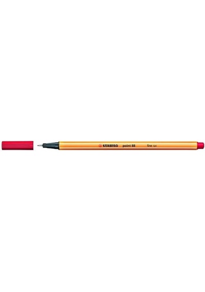 Stabilo Point 88-40 Kırmızı Fineliner Kalem 0.4