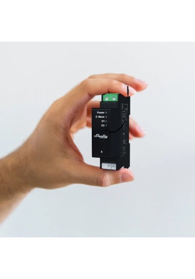 Shelly Wave Pro Shutter Z-wave Dın Ray Enerji Ölçümlü Akıllı Panjur Ve Perde Kontrol Rölesi