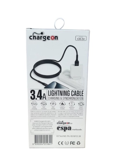 3.4 A Type-c - Lighting Hızlı Şarj Kablosu 1 Metre