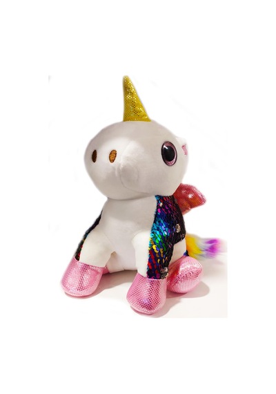 Renkli Tek Boynuzlu Unicorn Peluş At
