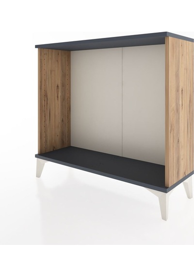Arges Şifonyer 88x30x80 Çam-antrasit Çam