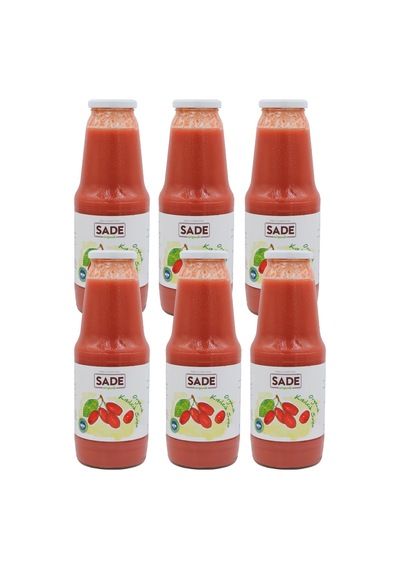 Sade Organik Kızılcık Suyu 1000 Gr.x6'lı