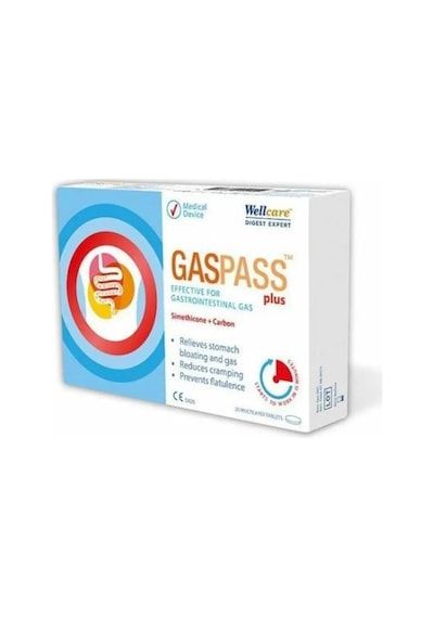 Wellcare Gasspass Plus 20 Tablet
