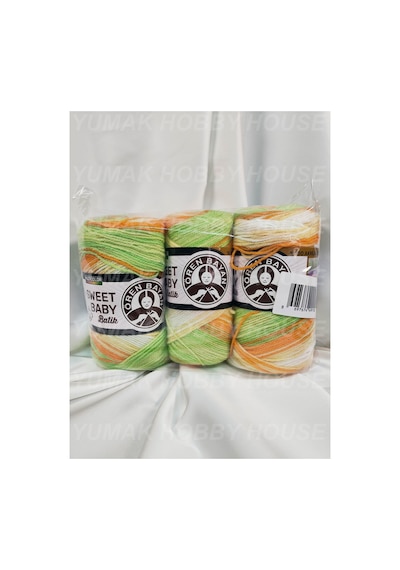 Sweet Baby Batik Ebruli El Örgü İpi 3 Adet - Renk: 330