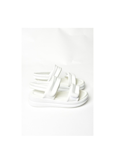 Fox Shoess973910409 Beyaz Kadın Sandalet Beyaz