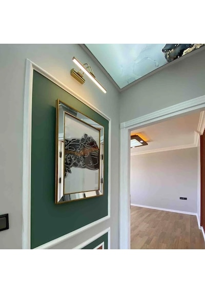 Flüt Led Aplik 50 Cm 6500k Beyaz Işık Modern Duvar Aydınlatma Enerji Tasarruflu Banyo Tablo Ve Çalışma Masası Lambası Gold Diğer