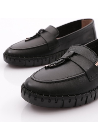 Dgn P39 Kadin İp Desenli Comfort Ayakkabi P39-1512-R1534 Siyah