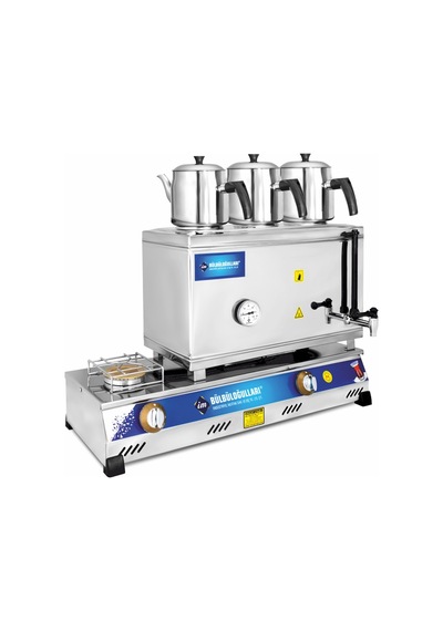 Bülbüloğulları 60lık Doğalgaz Uyumlu Kaynaklı Pleytli Çay Kazanı