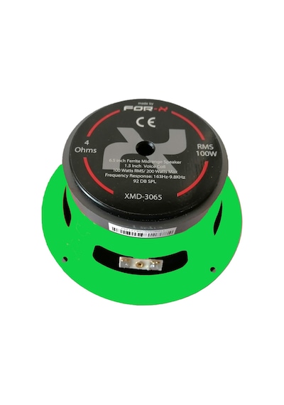 For-x Xmd-3065 Midrange 100w Rms 200w Maksimum 16 Cm Hoparlör Yeşil Kasa