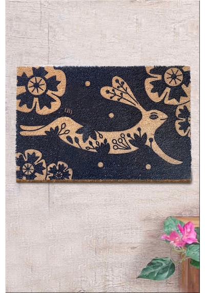 Co Co Kounel 40x60 cm Doğal Ko ko Kıl paspas,Hindistan Naturel Kapı Önü Paspası