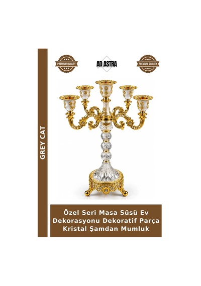 Özel Seri Masa Süsü Ev Dekorasyonu Dekoratif Parça Kristal Şamdan Mumluk