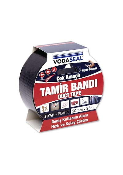 Çok Amaçlı Tamir Bandı, 50mmx25mt, Siyah