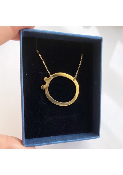 Simurg Jewellery Altın Kaplama Gümüş A Kolye