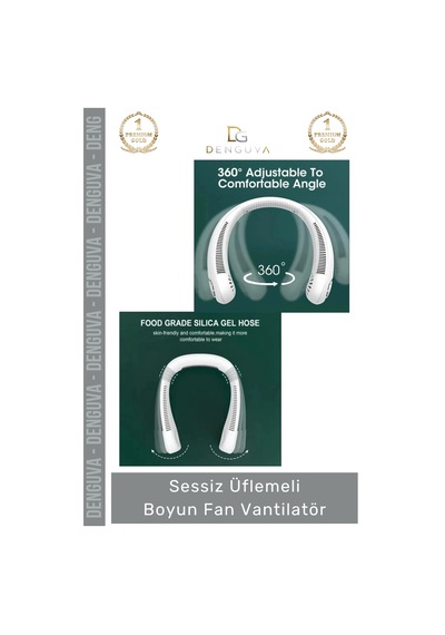 Boyunfanı Güçlü Sessiz Şarj Edilebilir Usb Giyilebilir Taşınabilir Mini Hava Üflemeli Boyun Vantila