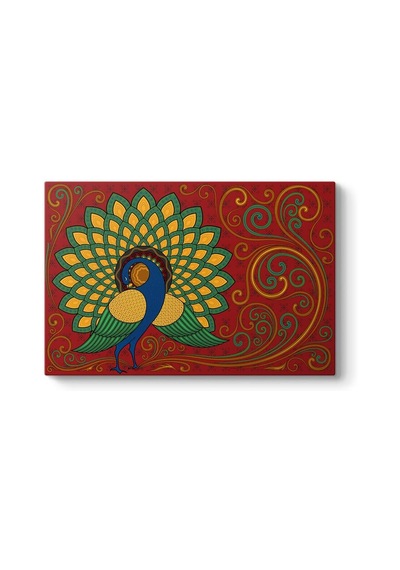 Tavus Kuşu Vektörel Tablo 45 X 30 -