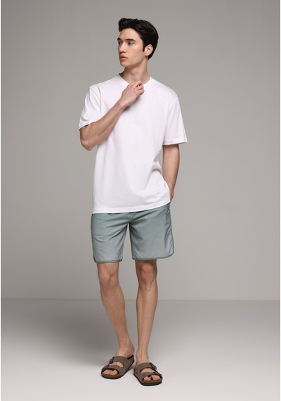 Colin's Colins Slim Fit Baskılı Erkek Yeşil Deniz Şortu Cl1081317 Q1.v1 Sag Sage