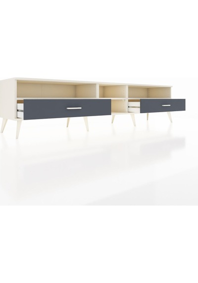 Hyperion Tv Ünitesi 3 Raflı 2 Çekmeceli 220x44x51 Aytaşı-aytaşı/antrasit Aytası/antrasıt - Aytası Hyperion Tv Ünitesi 3 Raflı 2 Çekmeceli 220x44x51 Aytaşı-aytaşı/antrasit Aytası/antrasıt - Aytası
