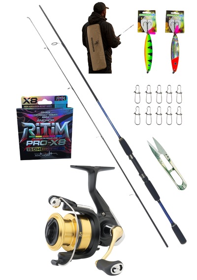 Powerex Prospin 270cm 10-30gr Daiwa Rs 4000 Metal Kafa Spin Olta Seti 1