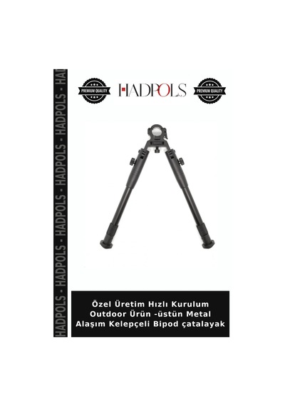 Özel Üretim Hızlı Kurulum Outdoor Ürün -üstün Metal Alaşım Kelepçeli Bipod Çatalayak