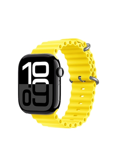 Mobilteam Watch 10 42mm Uyumlu Krd-75 Silikon Kordon-sarı