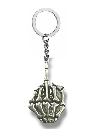 Orta Parmak Gotik Punk Unisex Metal Anahtarlık Cesur Tasarım