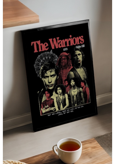 The Warriors Siyah Ahşap Çerçeveli Poster, Film Duvar Tablosu